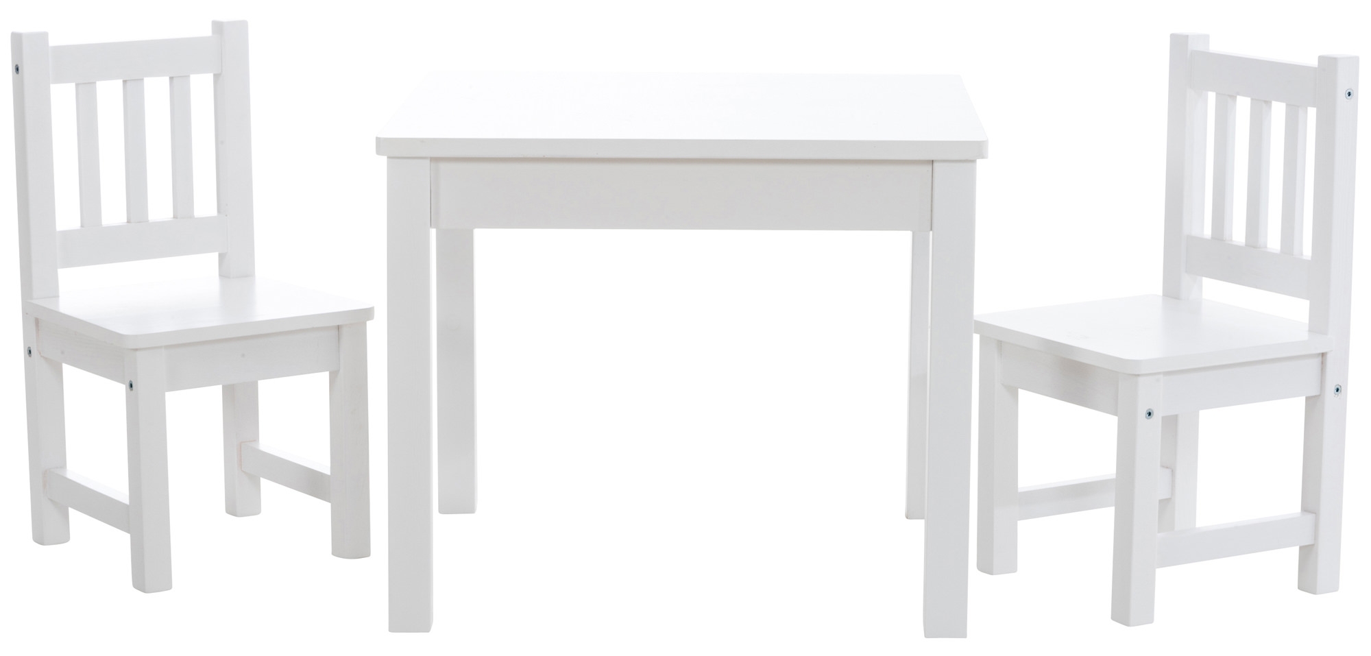 Ensemble Table et Chaises pour enfants Mides , Nature / Blanc