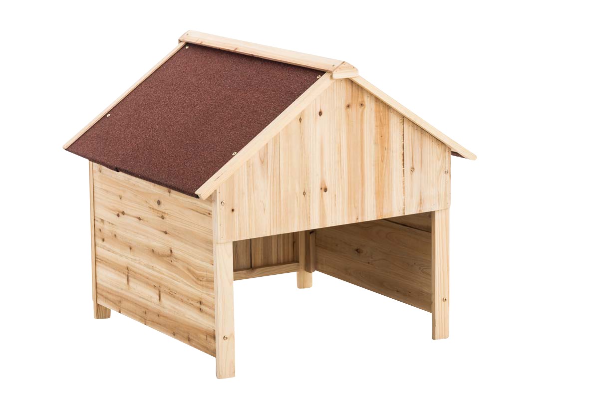 Garage en bois pour tondeuse 